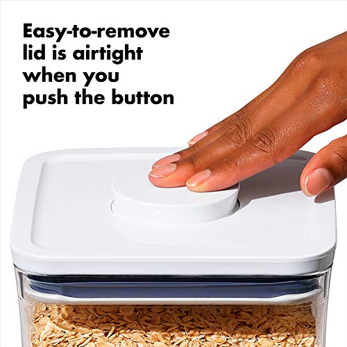 OXO Good Grips POP Container - Rectangle Mini 0.6 Qt - color: White, size: 0.6 Qt - Rectangle