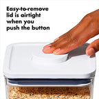 OXO Good Grips POP Container - Rectangle Mini 0.6 Qt - color: White, size: 0.6 Qt - Rectangle