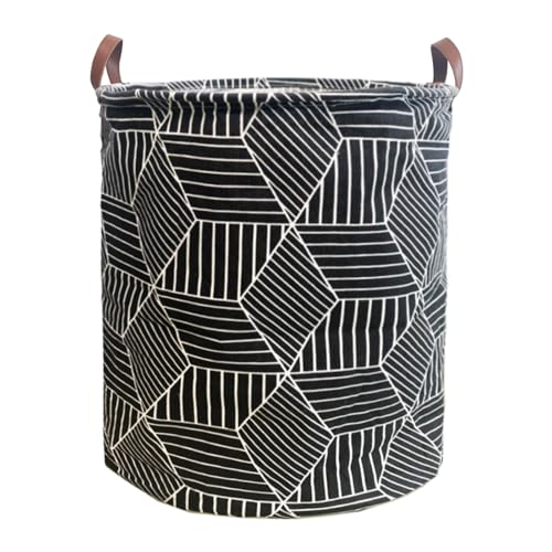 Waterproof Laundry Hamper Collapsible Laundry Basket Leather Handle Laundry Bag Large Clothes Storage Toy Organization for Bathroom Bedroom Laundryroom College Dorms (92-Satisfied laundry hampers) - color: 92-Satisfied laundry hampers