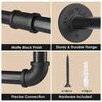 Wall Mounted Clothes Rack 60in, Industrial Pipe Clothing Racks Wall Mount, Heavy Duty Detachable Iron Garment Bar, Saving Space, Multi-Purpose Hanging Rod for Bedroom, Laundry Room, 1 Pack - size: 60.0Inches