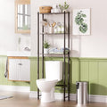AmazerBath Bamboo Over The Toilet Storage Shelf, Over Toilet Bathroom Organizer Rack, 3-Tier Bathroom Shelves Over Toilet, Space Saver, Espresso - style: Espresso-3-tier