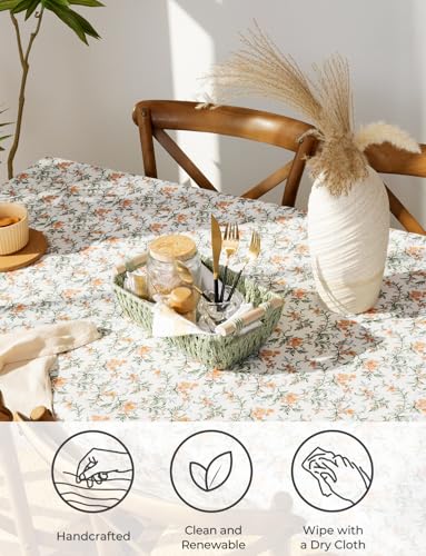 StorageWorks Round Paper Rope Woven Basket with Wooden Handles for Gifts, Small Woven Baskets for Shelf, Bosana Green, 2-Pack - color: Bosana Green, size: Small