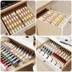 Jadehom Spice Drawer Organizer, 4 Tier Clear Acrylic Expandable From 13" to 26" Seasoning Jars Drawer Insert, Kitchen Drawer Spice Rack Tray for Cabinet/Countertop - size: 8 Pcs x 13 inch Width