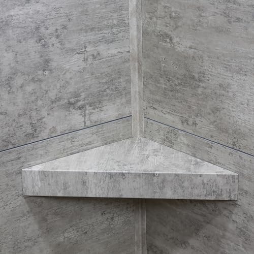 Palisade Vinyl Waterproof Corner Shower Shelf in Wind Gust/Urban Coast - color: Wind Gust/Urban Coast