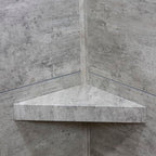 Palisade Vinyl Waterproof Corner Shower Shelf in Wind Gust/Urban Coast - color: Wind Gust/Urban Coast