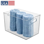 iDesign Large Clear Plastic Storage Bin for Bathroom or Vanity, Organizer for Hair Tools & Shampoo Bottles - style: Pack of 1