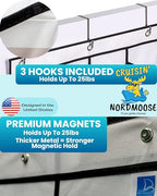 Nordmoose Cruise Ship Magnetic Door Organizer, Over The Door Organizer For Cruise Ships, Magnetic Shoe Rack - 3 Strong Anti-Scratch Magnets - Large Durable Pockets To Store Cruise Essentials 2026