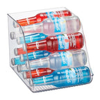 iDesign Water Bottle Organizer for Fridge - Clear - Made in USA - style: Pack of 1- Tall