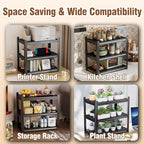 Garage Storage Shelving, Heavy Duty Metal Shelving Unit, 2-Tier Adjustable Storage Shelves, 1200LBS, Utility Garage Organizer Shelf for Basement, Kitchen Pantry, Warehouse, Black, 14"W x 12"D x 22"H - size: 14"W x 12"D x 22"H