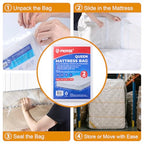2 PK Queen Mattress Bags for Moving Storage,Mattress Bag for Disposal, Mattress Storage Bag Queen Mattress Cover for Moving - size: Queen/Full,2 Pack, style: Economical Protection(1.5Mil Thick)