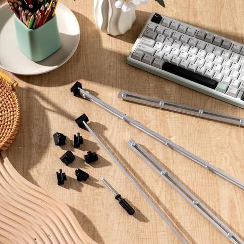 12 Pcs Metal Adjustable File Cabinet Rails Set Include 8 Hanging File Rail Clips 4 Cabinet Dividers Bars Suitable for Cabinets with Drawer Thickness Less Than 1/8 Inch (Silver,25 Inch-46 Inch) - color: Silver, size: 25 Inch-46 Inch