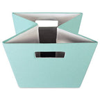 DII Poly-Cube Storage Collection Hard Sided, Collapsible Solid, Large, Aqua - color: Aqua, size: Large Square, 13x13x13"