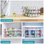 oylik Can Organizer for Pantry, 3 Tiers Can Storage Rack, up to 36 Cans Food Holders for Fridge, Cabinet and Pantry Organization - size: 3 Tiers*3 Rows
