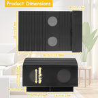 Couch Cup Holder Tray,Sofa Armrest Organizer with Cup Holder, No-Slip Couch Caddy with 2 Side Storage Pockets,Foldable Table Tray,Sofa Table Organizer for Drinks,Cellphone,Remote Control