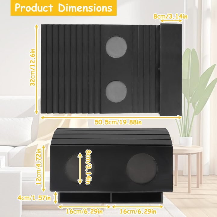 Couch Cup Holder Tray,Sofa Armrest Organizer with Cup Holder, No-Slip Couch Caddy with 2 Side Storage Pockets,Foldable Table Tray,Sofa Table Organizer for Drinks,Cellphone,Remote Control