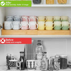Hongtamoya 2-Tier Expandable Bamboo Mug Holder Coffee Mug Rack Organizer for Countertop, Multi-Functional Mug Display Shelf for Coffee Bar, Kitchen, and Home (15.35"~29.92") - size: (15.35~29.92'')L*8.86''W*4.53''H