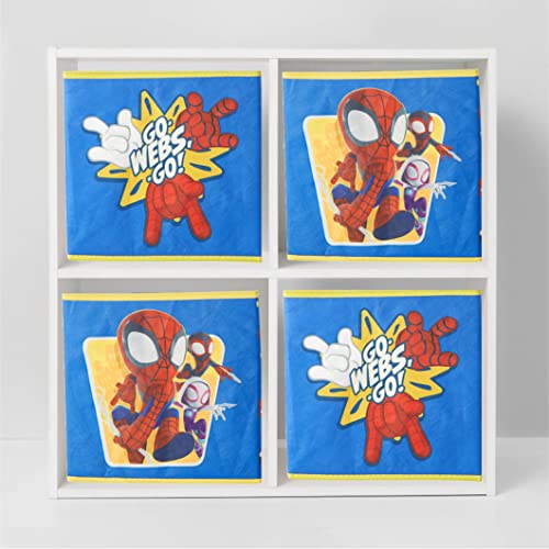 Marvel Spidey and His Amazing Friends Set of Two Spacious Collapsible Storage Cubes, 10"x10" - color: Spidey And His Amazing friends