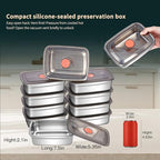 GIUOIDUO 10 Pack Stainless Steel Food Storage Containers with Leak-Proof Lids, 37oz Reusable Metal Meal Prep Lunch Boxes, Stackable, Dishwasher Safe for Snacks, Fruits & On-the-Go Meals, BPA-Free - color: 10 pieces (10 pieces of 37oz)