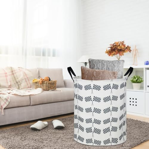 CLOCOR Kids Laundry Basket,Waterproof Baby Boys Nursery Hamper,Collapsible Fabric Storage Container,Toys Bin,Room Decor,Gift Basket（Racing - color: Racing