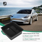 YHTAUTO Armrest Upper Tray Fit for Tesla Model Y Juniper 2025 2026 (Premium & Performance), Tesla Model 3 Highland 2024 2025 2026, Center Armrest Storage Box with Sunglass Holder Car Accessories - style: 1PC Armrest Upper Tray