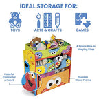 Sesame Street 6 Bin Design and Store Toy Organizer by Delta Children - color: Sesame Street