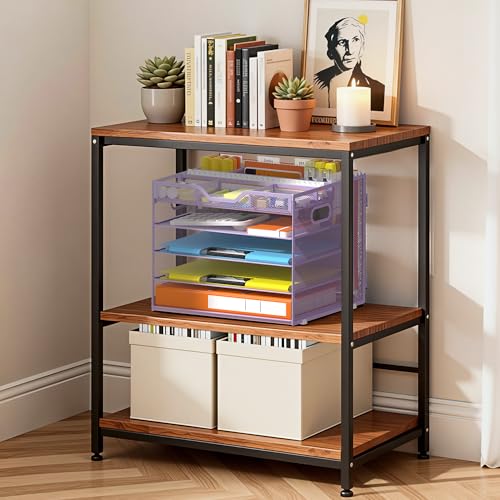 Docnest 5 Tier Letter Tray with Hanging File Organizer-Mesh Desk Organizer-Desktop Storage Box Built in Pen Holder and Handles, File Folder Holder for Mail Documents Office Supplies-Purple - color: 5 Tier Hanging File Organizer-purple