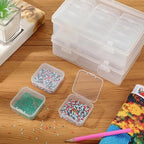 Plastic 15-Grid Storage Box Organizer for Jewelry, Beads, Crafts, Fishing Tackle, Small Parts