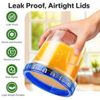HOMETALL Freezer Storage Containers, [6 Pack- 33/24/17 OZ] Airtight Plastic Food Storage Containers with Twist Top Lids, Soup, Meal Prep Containers | BPA Free | Stackable | Leakproof | Microwave Safe