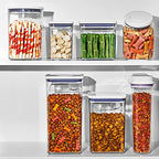 OXO Good Grips Pet POP Container – 4.4 Qt/4.2 L with Scoop |Ideal for up to 4lbs of Dog Food or 3.5lbs of Cat Food, Airtight Storage Container, BPA Free - size: Pet POP 4.4 Qt