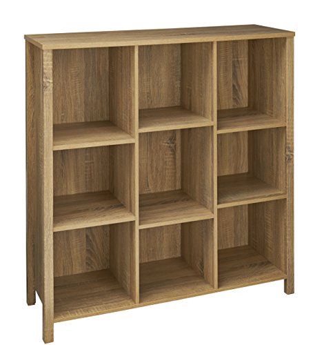 ClosetMaid 9-Cube Premium Adjustable Storage Organizer, Weathered Oak - color: Weathered Oak, size: 9-Cube