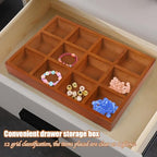 Wooden Tray, 2 Pack Wood Drawer Organizer Drawer Organizer 12 Grid Sorting Tray, Wood Divided Organizers Wooden Sorting Trays For Arts & Crafts, Stationery, Small Items, Home Office