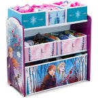 Disney Frozen II 6 Bin Design and Store Toy Organizer by Delta Children, Greenguard Gold Certified - color: Disney Frozen II