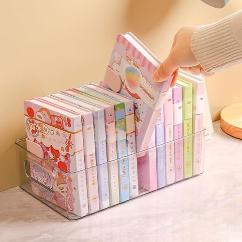 ShelfShaper Large Clear Plastic Storage Bins, Pantry Organizers and Storage Containers Fridge Organizer Bins for Organizing Home Kitchen Under Sink Bathroom Refrigerator Freezer Laundry Room - size: 12.8 x 9.7 x 3.5