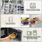 M MCIRCO 24-Piece Glass Food Storage Containers with Upgraded Snap Locking Lids,Glass Meal Prep Containers Set - Airtight Lunch Containers, Microwave, Oven, Freezer and Dishwasher - color: Gray