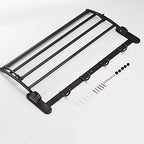 BESy 24 Inch Oil Rubbed Bronze Towel Racks, Bathroom Towel Shelf with Foldable Towel Bar Holder and Towel Hooks, Wall Mounted Multifunctional Bathroom Accessories, Double Towel Bars - color: Oil Rubbed Bronze