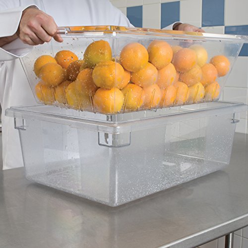 Rubbermaid Commercial Products Food Storage Box/Tote for Restaurant/Kitchen/Cafeteria, 12.5 Gallon, Clear - color: Clear, size: 12.5 Gal, style: Container