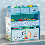 Delta Children - Bluey Design & Store 6 Bin Toy Storage Organizer - Greenguard Gold Certified, Blue - color: Bluey