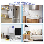 Picowe 3 PCS Magnetic Laundry Storage, Magnetic Storage Box for Laundry Room, Kitchen, Bathroom, Office, Space-Saving Trash Container Hanging on Dryer, Washer or Wall Mount Trash Bin (White) - size: L+ M + S - White