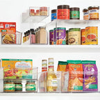 iDesign Slim Clear Plastic Stackable Storage Bin, Tall Narrow Organizer for Kitchen or Pantry - style: Pack of 1