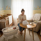 Breast Pump Holder for Momcozy M5/M5 Lite, Keeps Pumps Upright, Compact Storage Solution, Hands-Free Design for Busy Moms