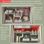 NETEL Under Sink Organizers and Storage,Kitchen Cabinet Organizer,2 Tier Under Sink Expandable Shelves，Bathroom Cabinet Organizer with Pull Out Drawers,(30.9-31.64)" W x 14.69" D x 15.83" H,White - size: Multi-functional with 2 pull out baskets(White)