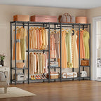VIPEK V50 Heavy Duty Clothes Rack, Extra Large Freestanding Garment Rack with Adjustable Shelves, Open Closet Storage System for Bedroom, Reach-in/Walk-in Closet, 1300 lbs Capacity, Black - color: Black
