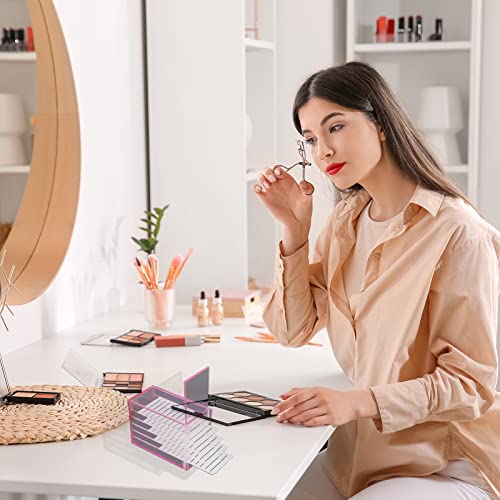 Lash Organizers and Storage, Upgrade design red Small 5-Layer Lash Trays for Lash Extensions with magnet cover, Transparent lash tray Organizer, Eyelash Storage Box - color: Pink-Upgrade