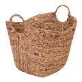 Household Essentials ML-4002 Tall Water Hyacinth Wicker Basket with Handles | Natural, Brown, Natural - color: Natural Hyacinth