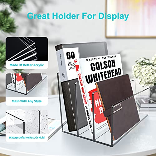 Boloyo Acrylic File Holder,1PC 3 Sections Clear File Organizer Mail Letter Sorter Desktop Folder Holder for Home Office School Envelope Bill Filling Paper Document - color: Clear, size: 3 Sections(1PC)