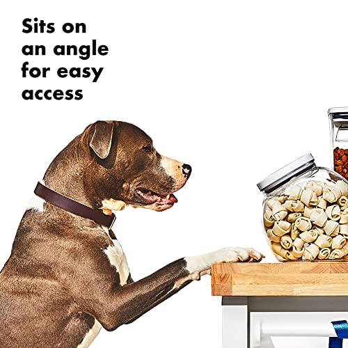 OXO Good Grips Pet POP Container – 3.0 Qt/2.8 L | Ideal for up to 2lbs of treats | Airtight Dog and Cat Food Storage Container | BPA Free - size: Pet POP 3.0 Qt