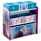 Disney Frozen II 6 Bin Design and Store Toy Organizer by Delta Children, Greenguard Gold Certified - color: Disney Frozen II