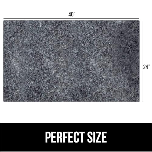 GORILLA GRIP LeakGuard Non-Adhesive Under Sink Mat for Kitchen Cabinet, 24x40, Waterproof Quick Dry Shelf Liner, Durable Absorbent Felt Mats for Bathroom Sinks, Cabinets, Dresser, Easy Trim, Charcoal - color: Charcoal, size: 24"W x 40"L