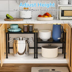 17.3 Inches Metal Storage Shelves,150LBS Heavy Duty Shelving Units and Storage For Small Appliance,Adjustable Utility Storage and Organization Shelf Rack For Kitchen Cabinet Closet Under Sink Pantry - size: 1 Tier：11.8"D x 17.3"W x 15.9"H
