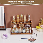Aminigram Wood Spice Rack Organizer for Cabinet, 3 Tier Spice Shelf Storage, Kitchen Seasoning Organizer for Spice Bottles, Jars, Seasonings, Baking Supplies